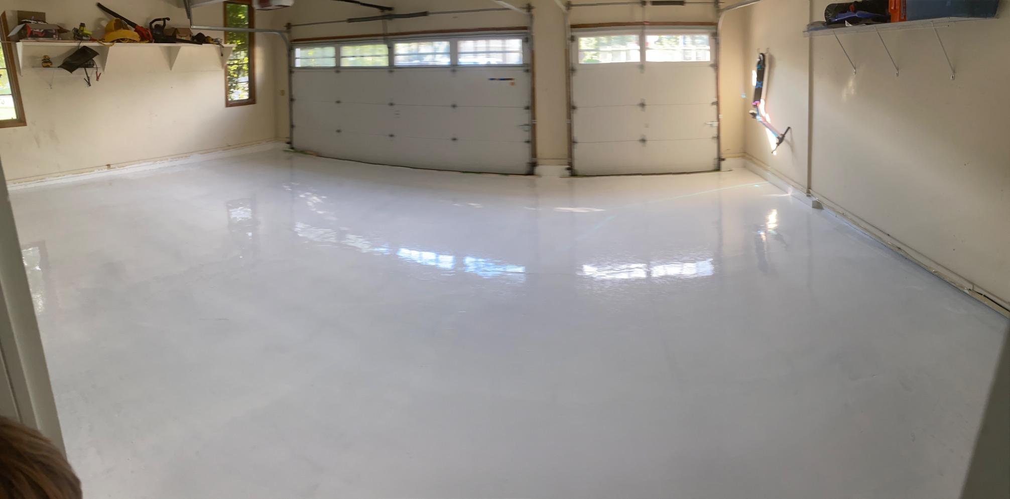 Colored Epoxies Dove Gray Garage Floor Epoxy Kit, 3 Epoxy Resin Gallon customer photo 2