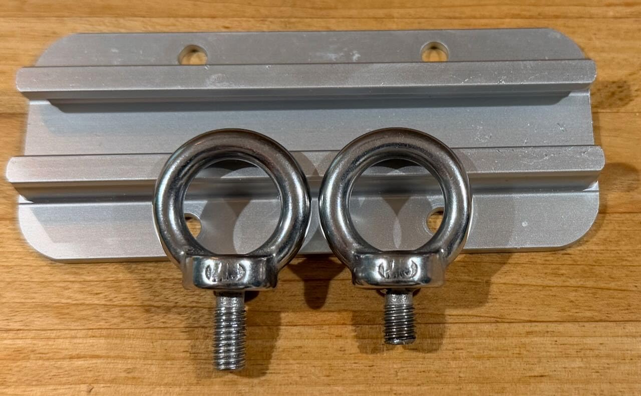 6 Packs Stainless Steel Kayak Track Mount Tie Down Eyelet Rail for Kayak Canoe Boat Bungee Cord or Ropes customer photo 2