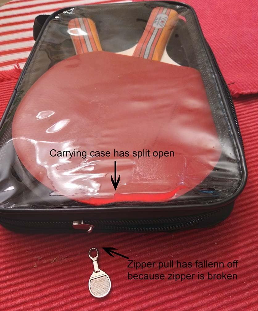 Ping Pong Paddle Set with Rackets, Balls & Carry Case for Table Tennis customer photo 2