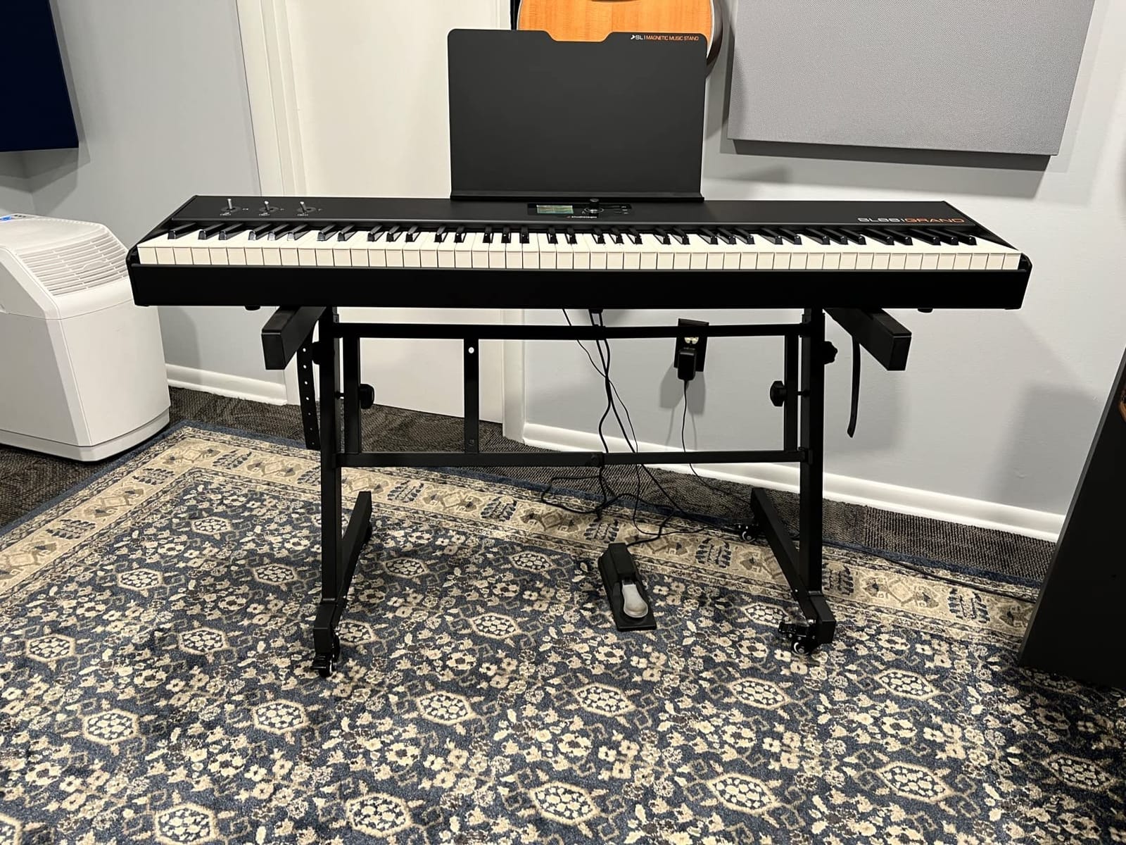 GLEAM Keyboard Stand - Digital Piano Stand, Single X Style, Black (Capacity: 100 lb) customer photo 2