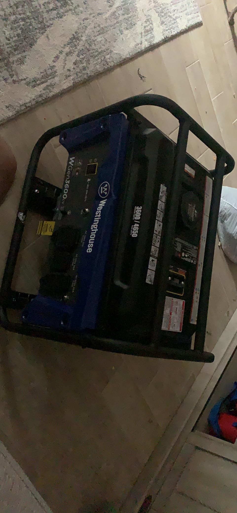 Westinghouse 4650 Peak Watt Portable Generator, RV Ready 30A Outlet, Gas Powered, CO Sensor customer photo 2