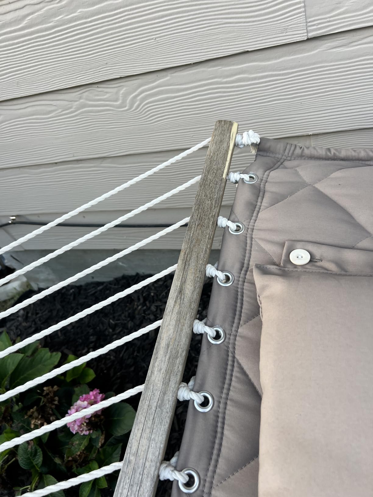 ANOW Outdoor Hammock Heavy Duty Hammock with 12 Feet Steel Stand, Cream customer photo 1