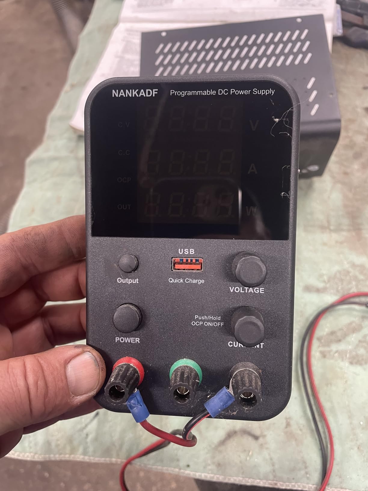 DC Power Supply Variable, Bench Power Supply with Encoder Adjustment Knob, Output Enable/Disable Button, Adjustable Power Supplies with USB Quick-Charge, Short Circuit Alam (30V 10A Black) customer photo 1