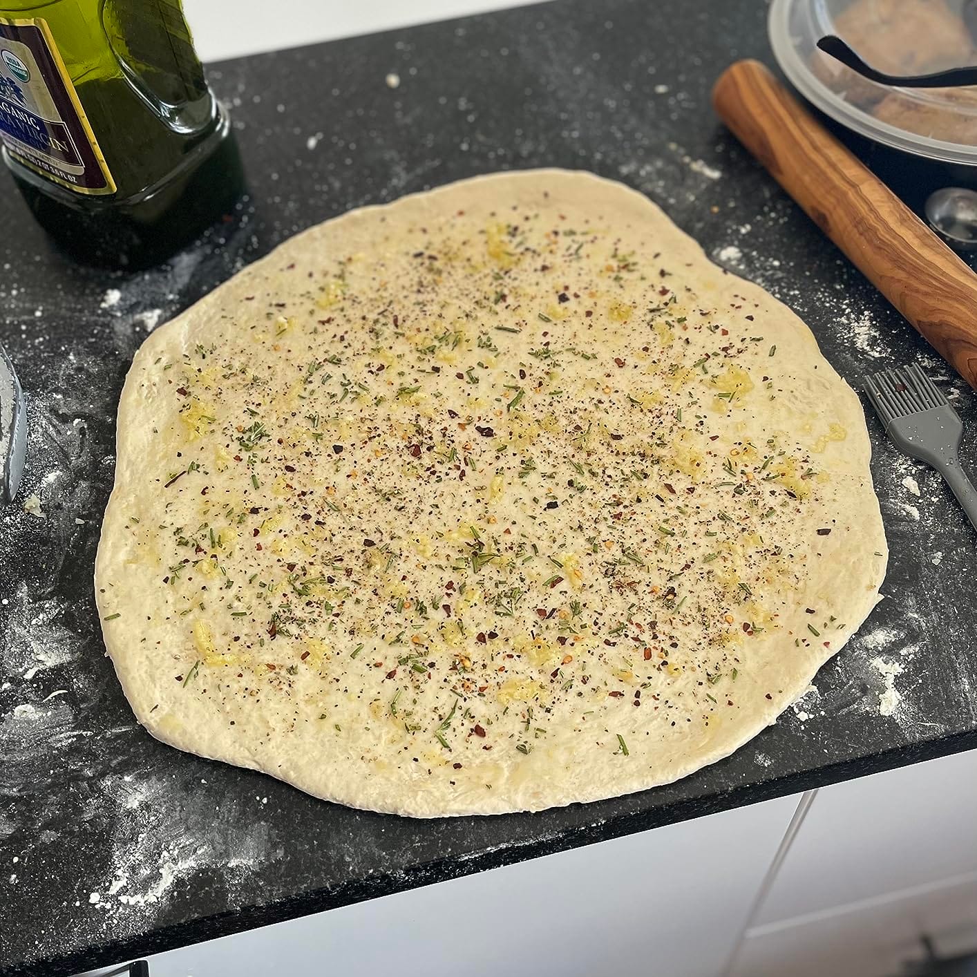16-Inch Pizza Stone for Oven and Grill, Baking Stone for Bread, Round customer photo 1