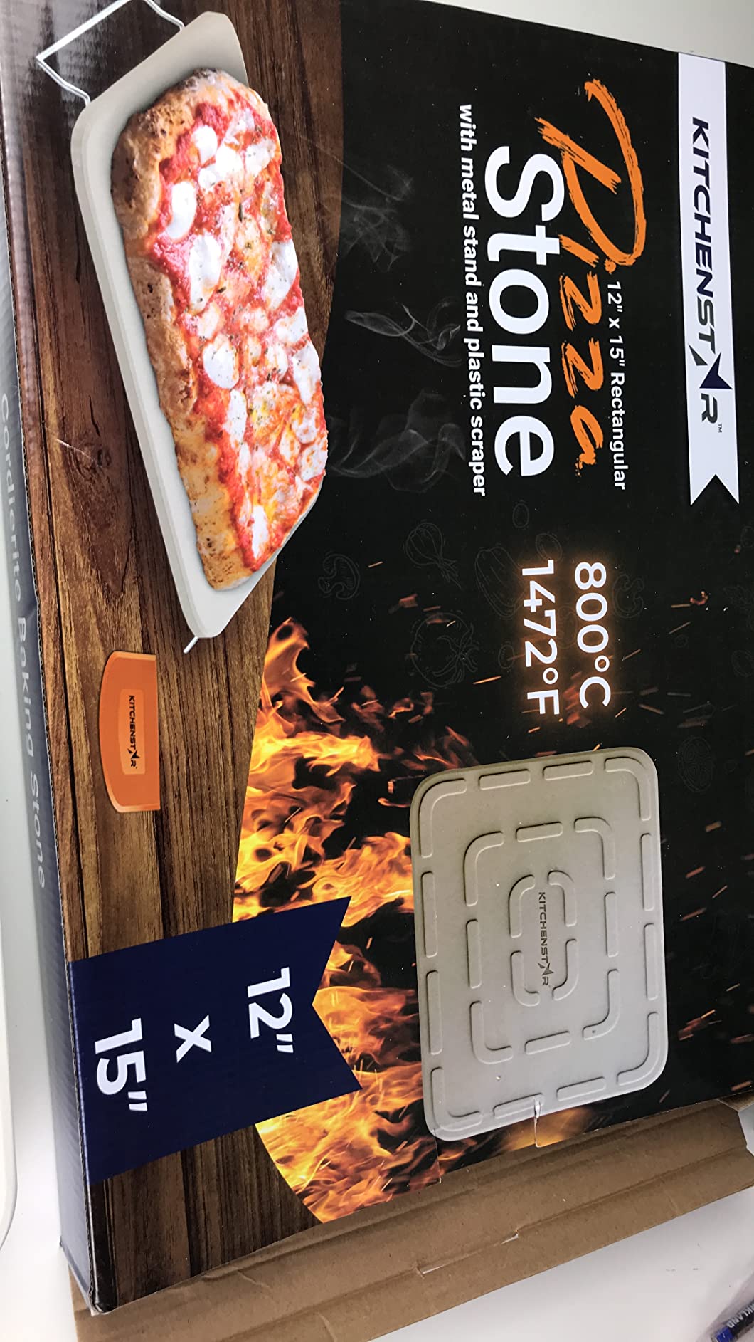16-Inch Pizza Stone for Oven and Grill, Baking Stone for Bread, Round customer photo 2