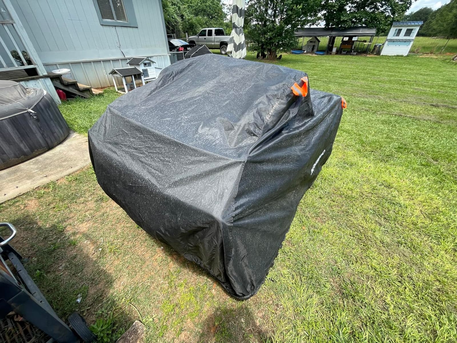 NEVERLAND ATV Cover Waterproof Heavy Duty 4 Wheeler Cover for Honda XL | ATV Covers Waterproof Outdoor Heavy Duty Quad Cover fits Polaris Yamaha Suzuki Honda Black customer photo 1