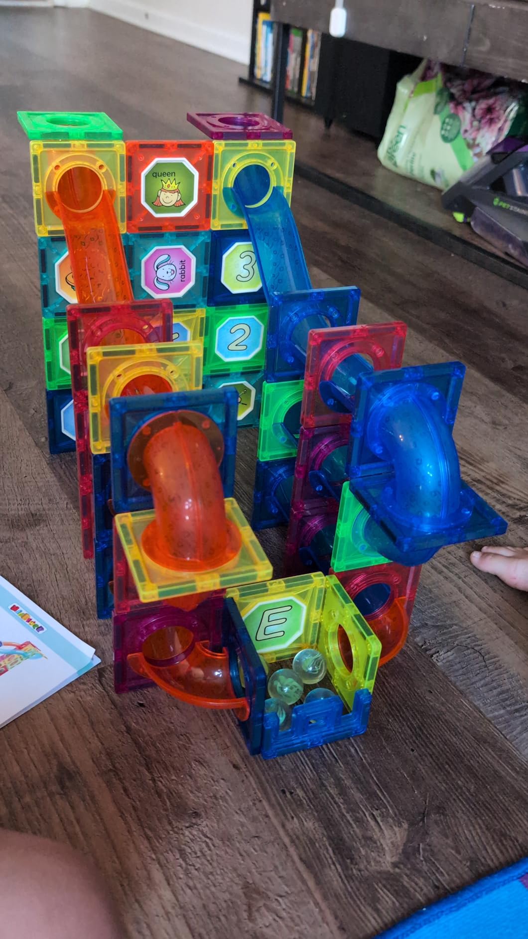 MAGBLOCK 176PCS Magnetic Tiles Marble Run Set Building Blocks for Ages 8+ customer photo 1