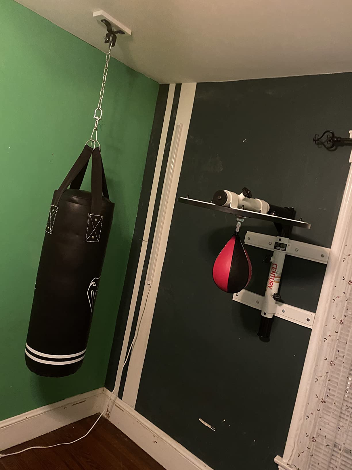 Century Martial Arts Fold-Away Wall Mount Speed Bag Platform with Bag customer photo 1