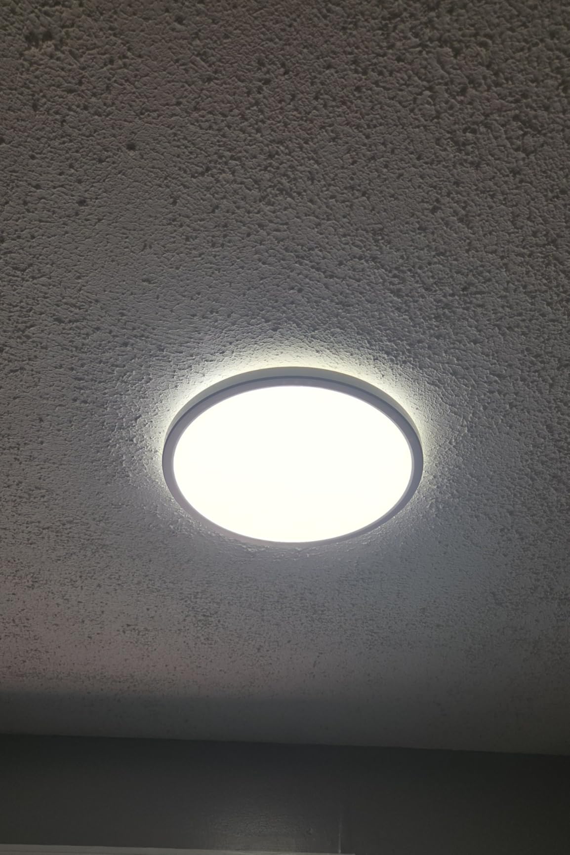 BLNAN Dimmable LED Flush Mount Ceiling Light Fixture with Remote Control, 12Inch 3000K-6500K Light Color Adjustable, Modern Ultra-Thin Ceiling Lamp for Bedroom Kitchen, Wired customer photo 2