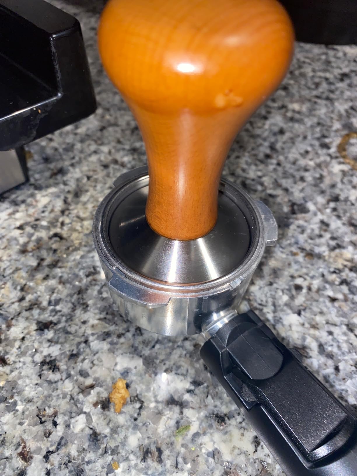 51mm Espresso Tamper-Premium Barista Coffee Tamper Coffee Tamper Classic Series Stainless Steel Espresso Tamper Coffee Press Tool Tamper Espresso Handle, 90x51mm, Solid wood, Stainless steel customer photo 2
