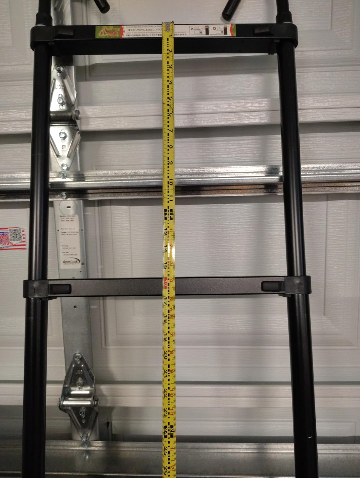RIKADE Telescoping Ladder, 10.5 FT Lightweight Collapsible Ladder with Detachable Hooks, 330 lbs Capacity, Extension Ladder for Attic, Loft & Household, Black customer photo 1