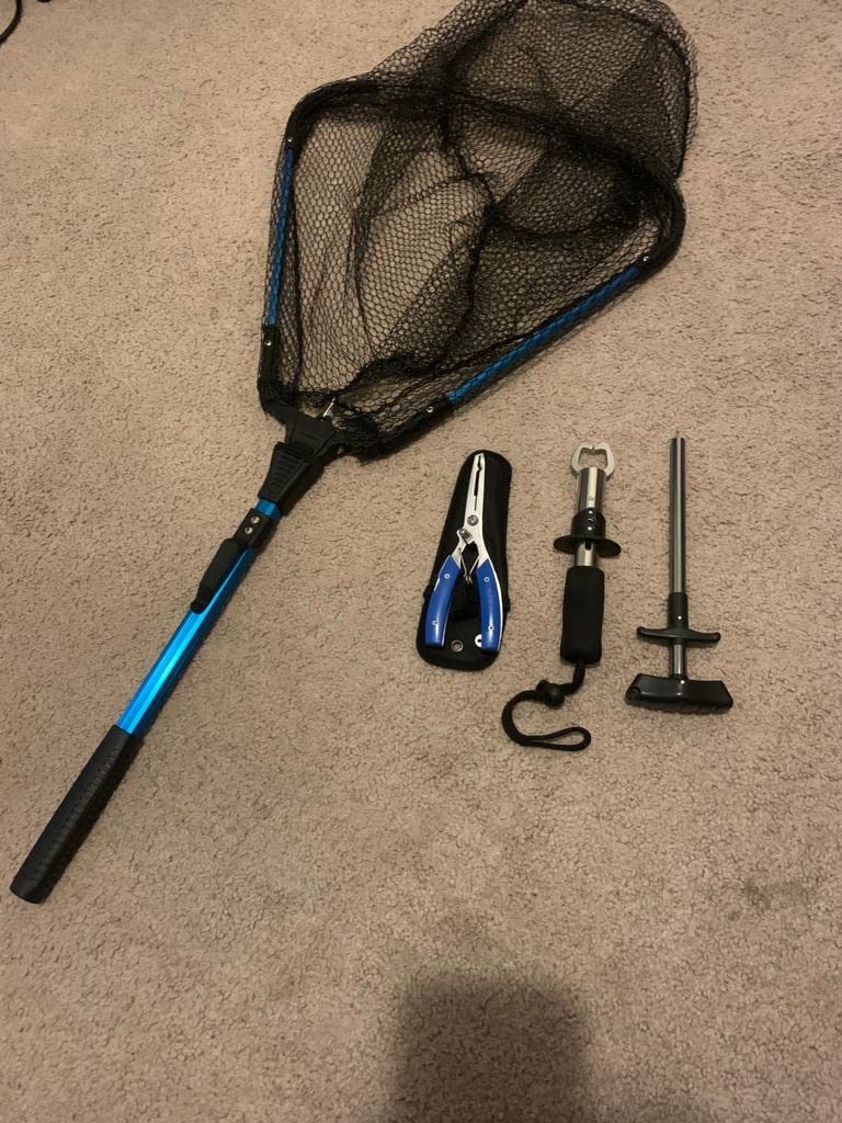 Foldable Kayak Landing Net Kit, 4PCS Fishing Tool Set customer photo 1