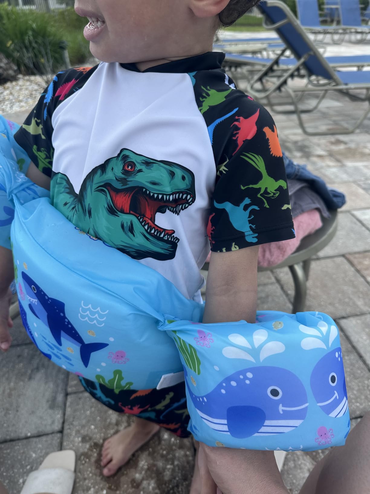 HeySplash Swim Vest for Kids, Puddle Float Jumper with Safety Buckle customer photo 2