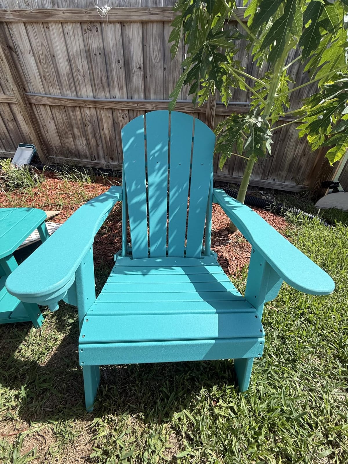 GREENVINES Folding-Adirondack-Chairs Set of 2, HDPE All Weather, Black customer photo 1