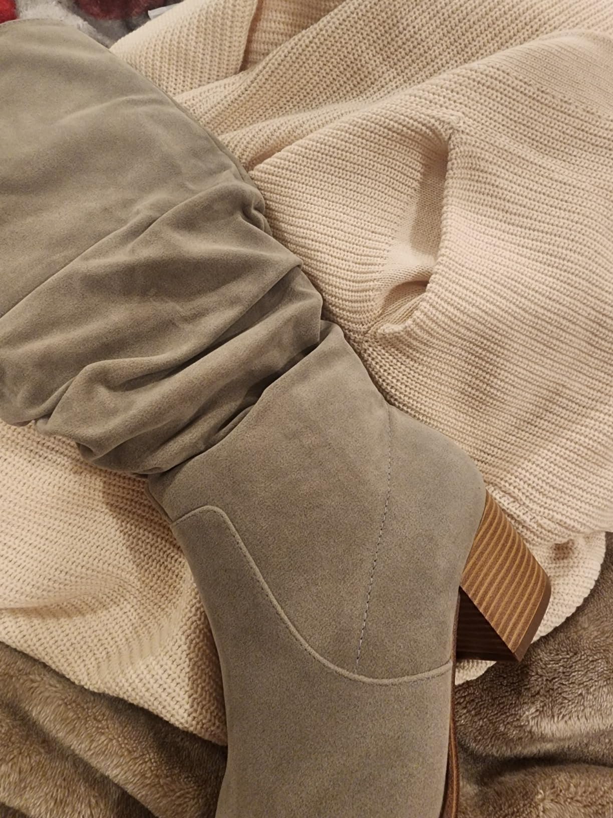 Amazon Essentials womens Tall Block Heel Boots customer photo 2