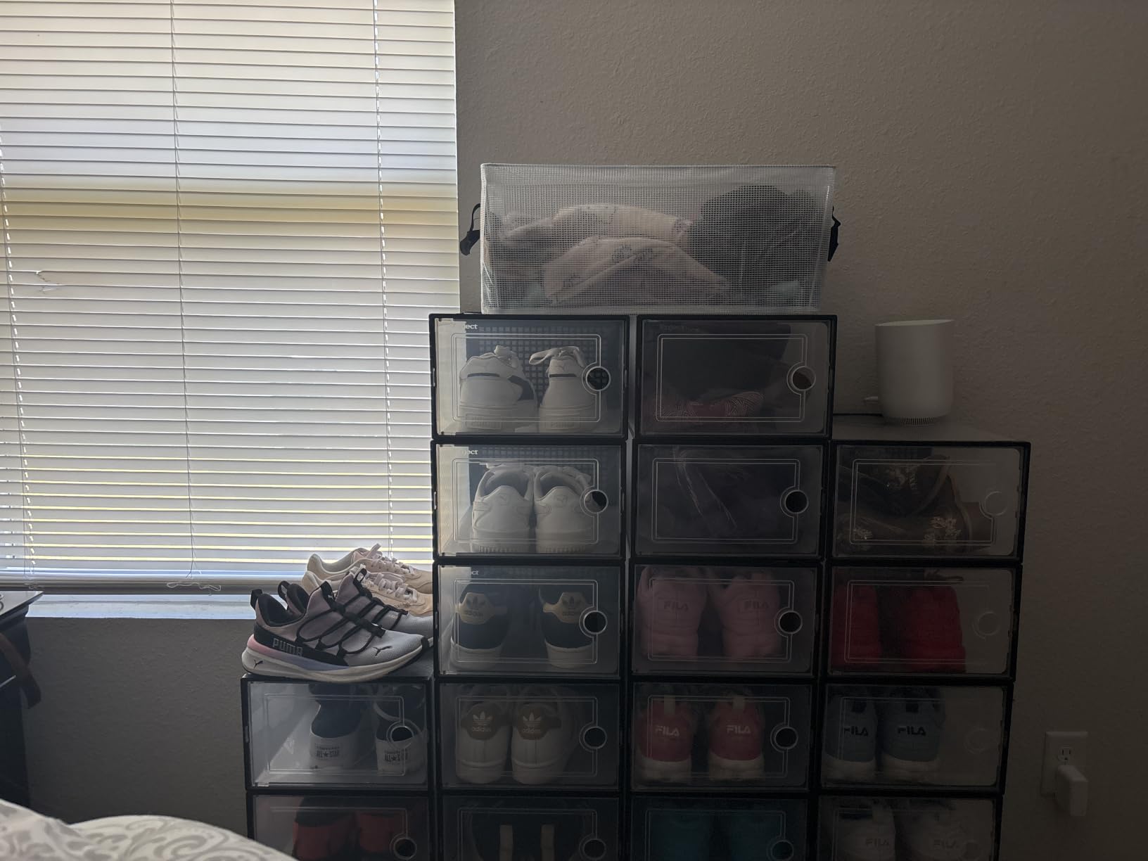Kuject X-Large Shoe Storage Boxes 12 Pack, Clear Stackable Shoe Organizer customer photo 2
