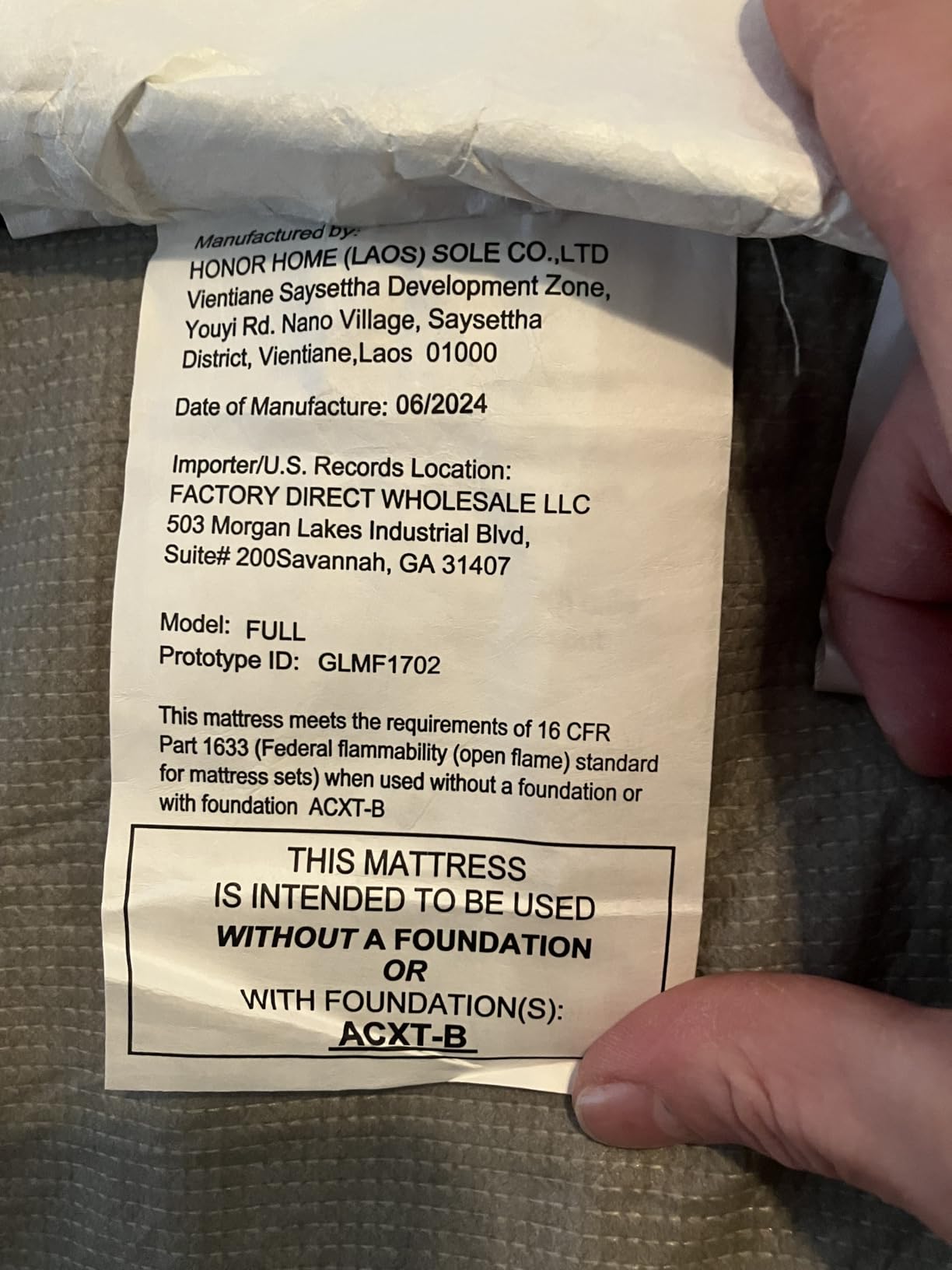 FDW | 10 Inch Queen Mattress | Medium Firm | Gel Memory Foam | White customer photo 2