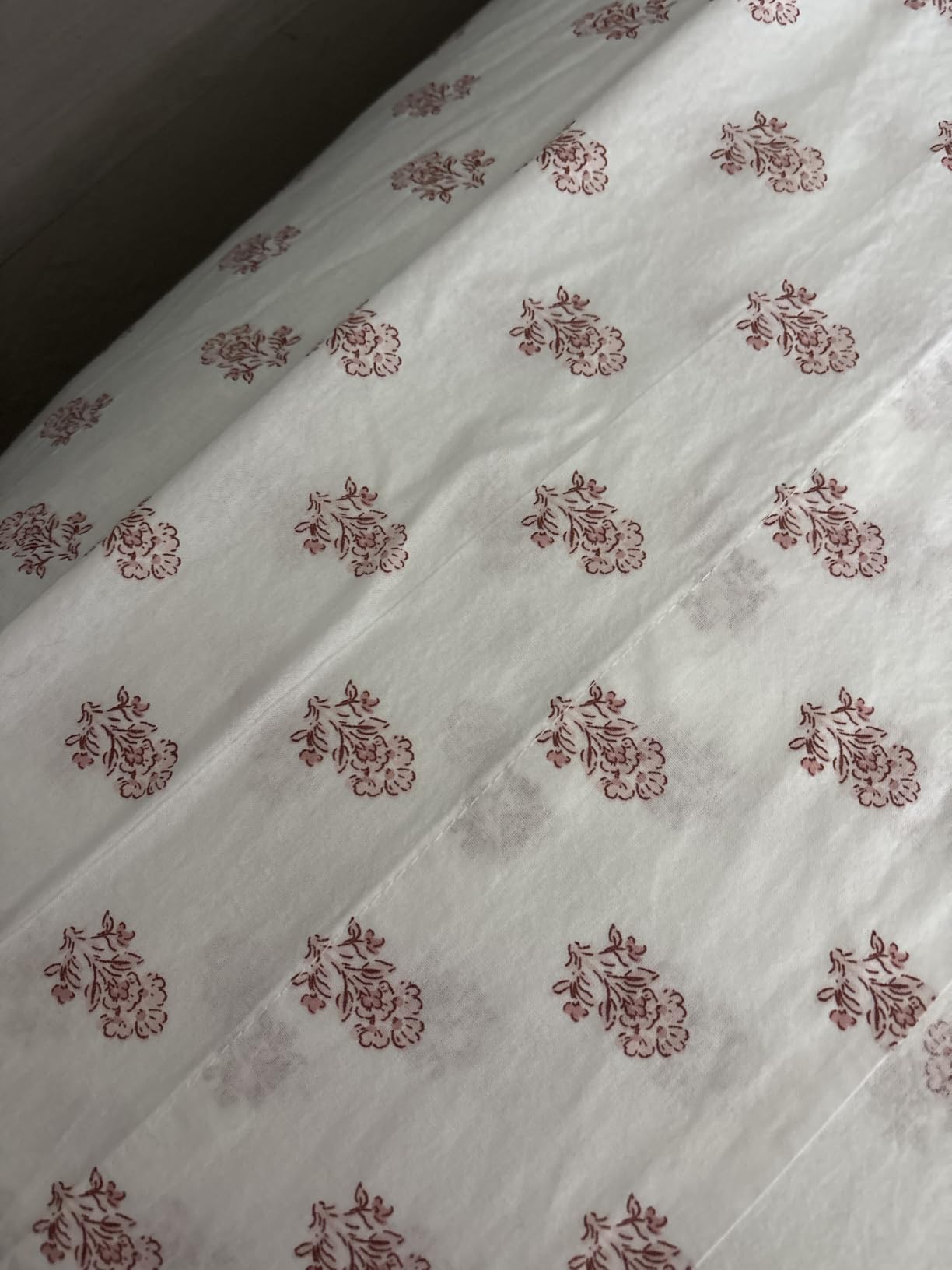 Comfort Spaces 100% Cotton Percale Sheets Queen Size 4 Pcs, Adelia Gray customer photo 1