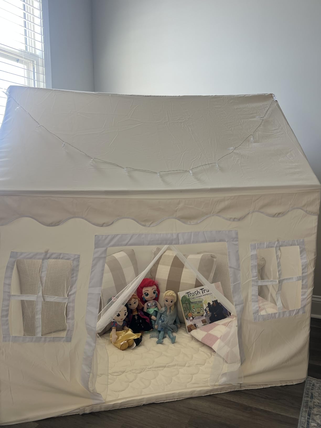 Tiny Land Kids Play Tent with Padded Mat & LED Lights, Ages 3+ customer photo 1