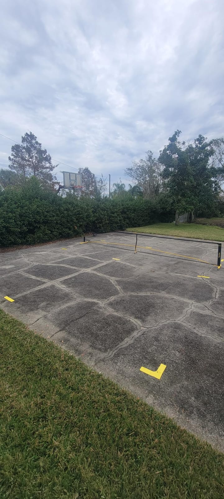 Pickleball Net Set, Pickleball Net on Wheels for Driveway Backyard, 22FT Regular Size, 4 Pickleball Paddles & 6 Balls, 12 Court Markers, 1 Carry Bag, Pickleball Set for Indoor Outdoor Play customer photo 1