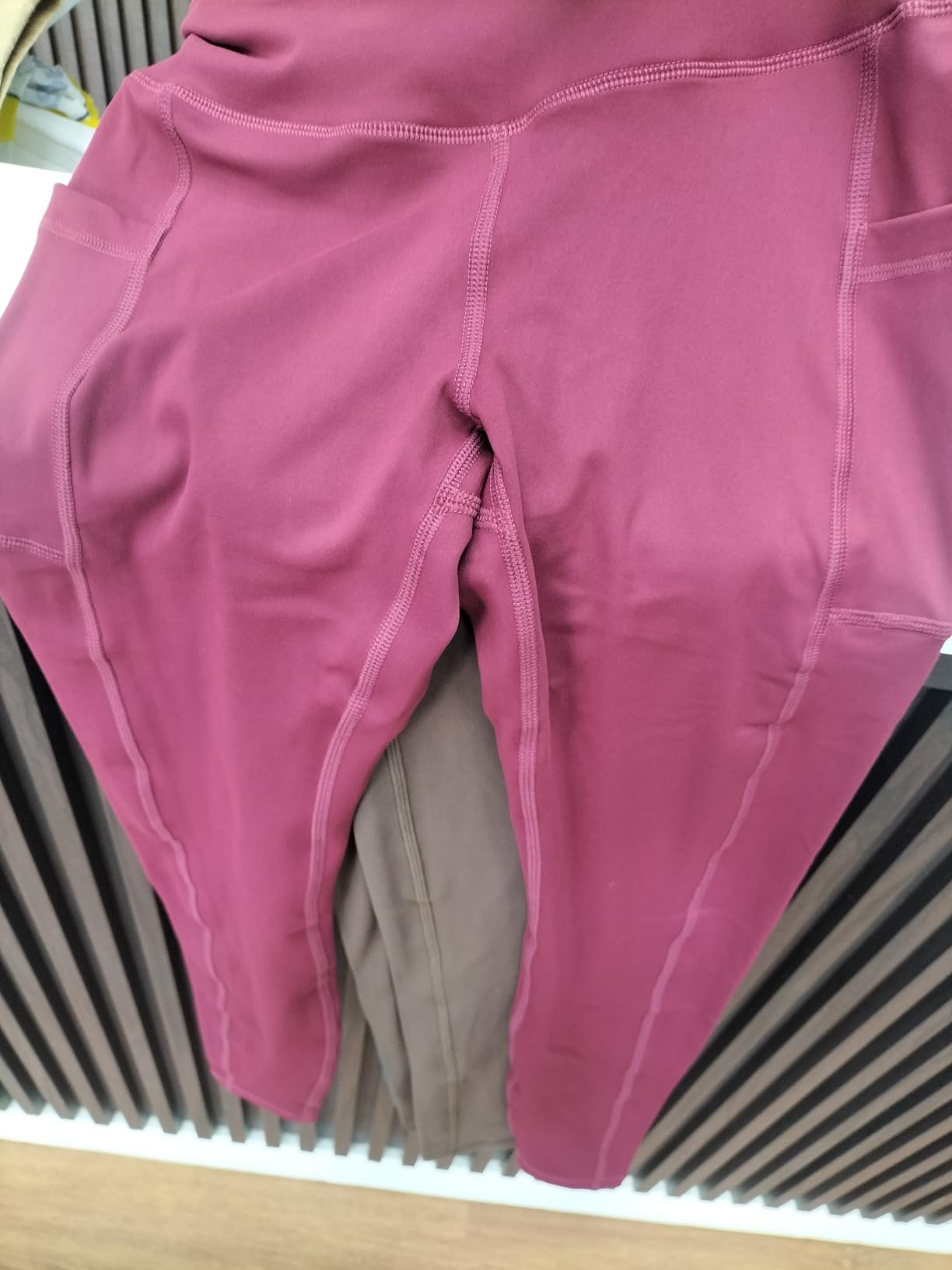 CHRLEISURE Leggings with Pockets for Women, High Waisted Tummy Control Workout Yoga Pants customer photo 2