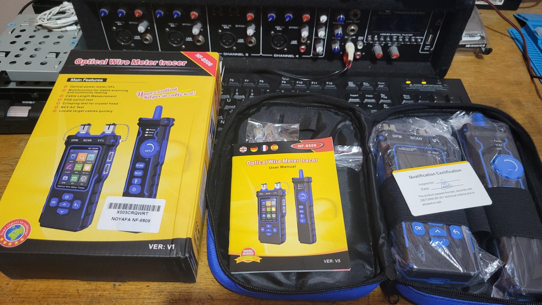 NOYAFA NF-8508 Network Cable Tester with Optical Power Meter customer photo 1