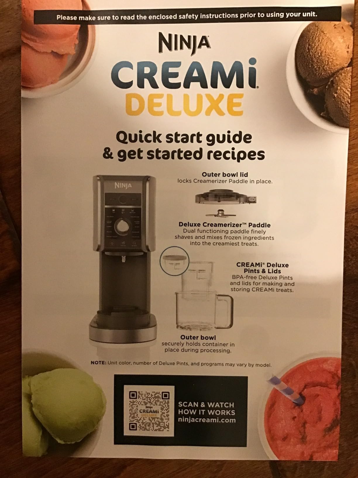 Ninja NC501 CREAMi XL Deluxe 11-in-1 Ice Cream and Frozen Treat Maker, with 2 XL Family Size Pint Containers customer photo 1
