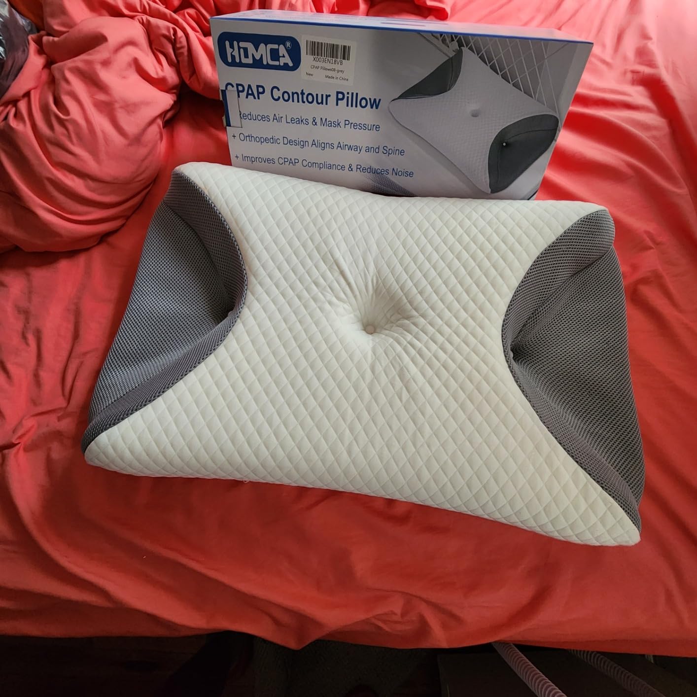 HOMCA CPAP Pillow for Side Sleeping, HSA/FSA Cervical Pillow for All Masks customer photo 2