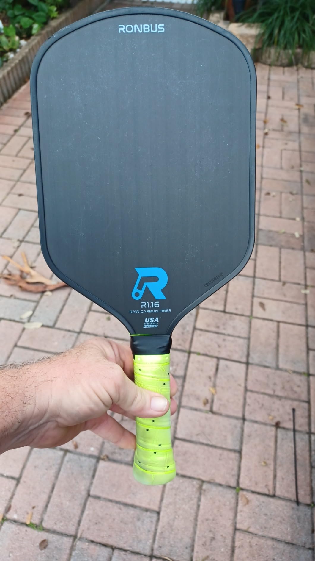 Ronbus R1.16/R2.16/R3.16 Raw Toray T700 Carbon Fiber Pickleball Paddle with 16 mm Polypropylene Honeycomb Core customer photo 1