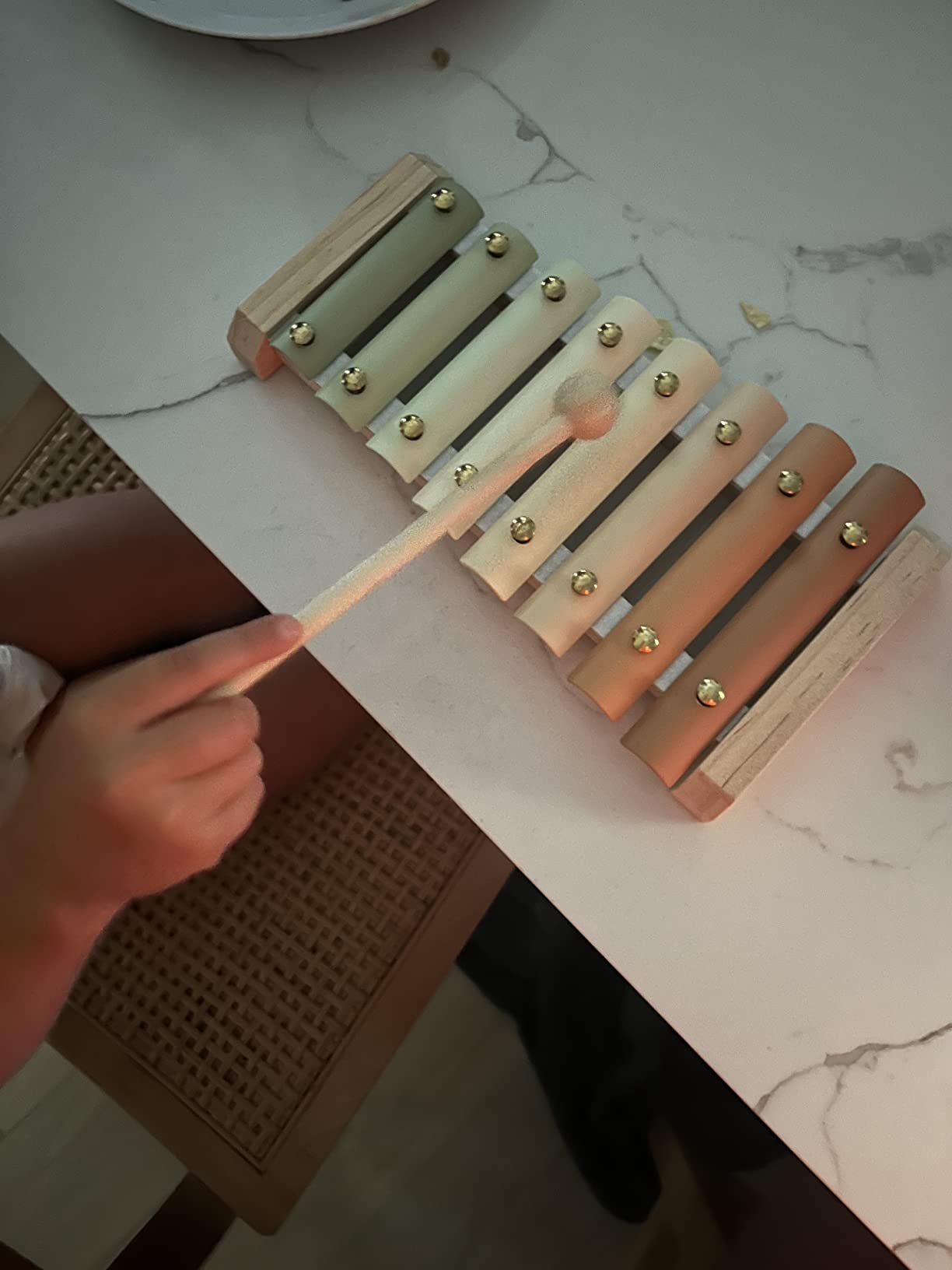 Brooklyn Neutral Xylophone, Montessori Musical Toy for Toddlers and Young Kids with a Modern Boho Aesthetic, Perfect in a Nursery, Playroom or as a Gender Neutral Baby and Birthday Gift customer photo 1