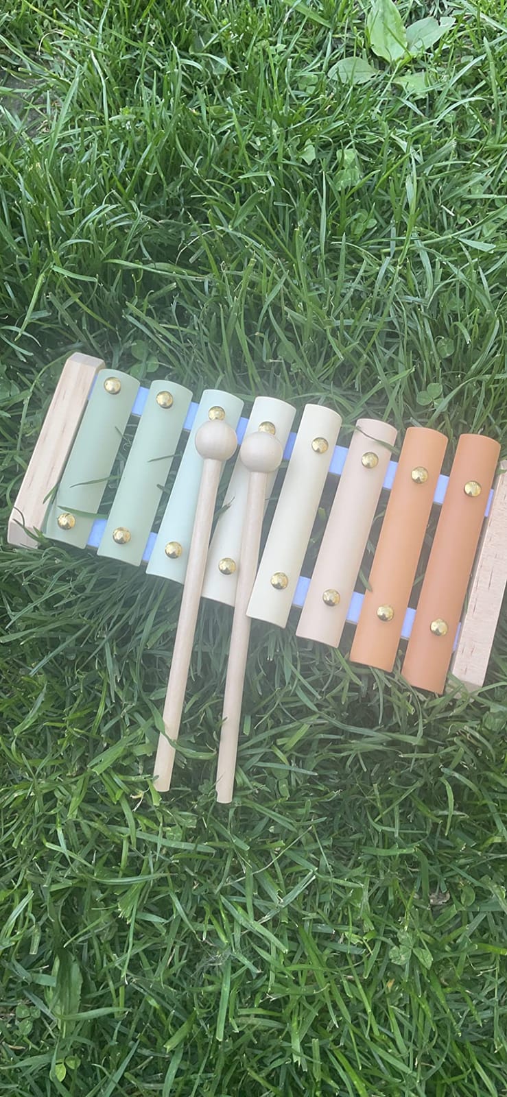 Brooklyn Neutral Xylophone, Montessori Musical Toy for Toddlers and Young Kids with a Modern Boho Aesthetic, Perfect in a Nursery, Playroom or as a Gender Neutral Baby and Birthday Gift customer photo 2