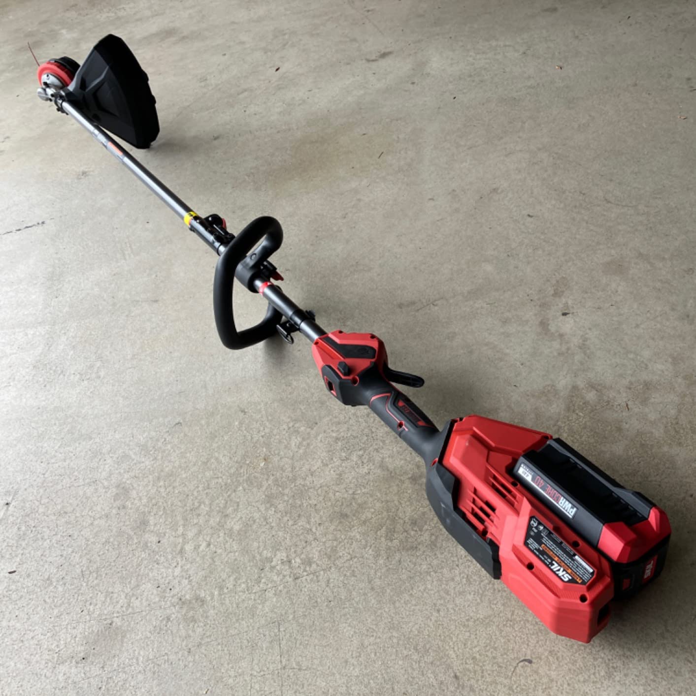 SKIL PWR CORE 40 Brushless 40V Multi-Head System, 16-Inch String Trimmer Kit, Cordless Electric Trimmer for Weeds and Grass, Includes 4.0Ah Battery and Charger- PLT1500C-10 customer photo 1