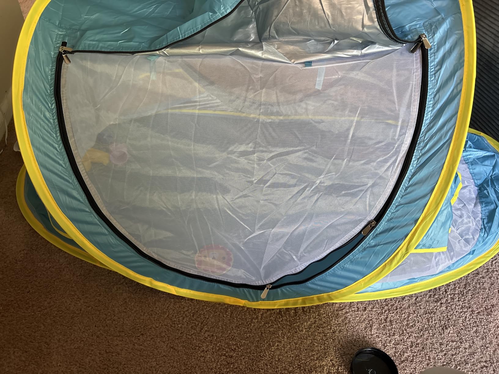 Baby Beach Tent, Pop Up Toddler Travel Bed for Boys or Girls, Sun Shade for Toddler Camping, Infant Portable Sun Shade, Summer Beach Baby customer photo 2