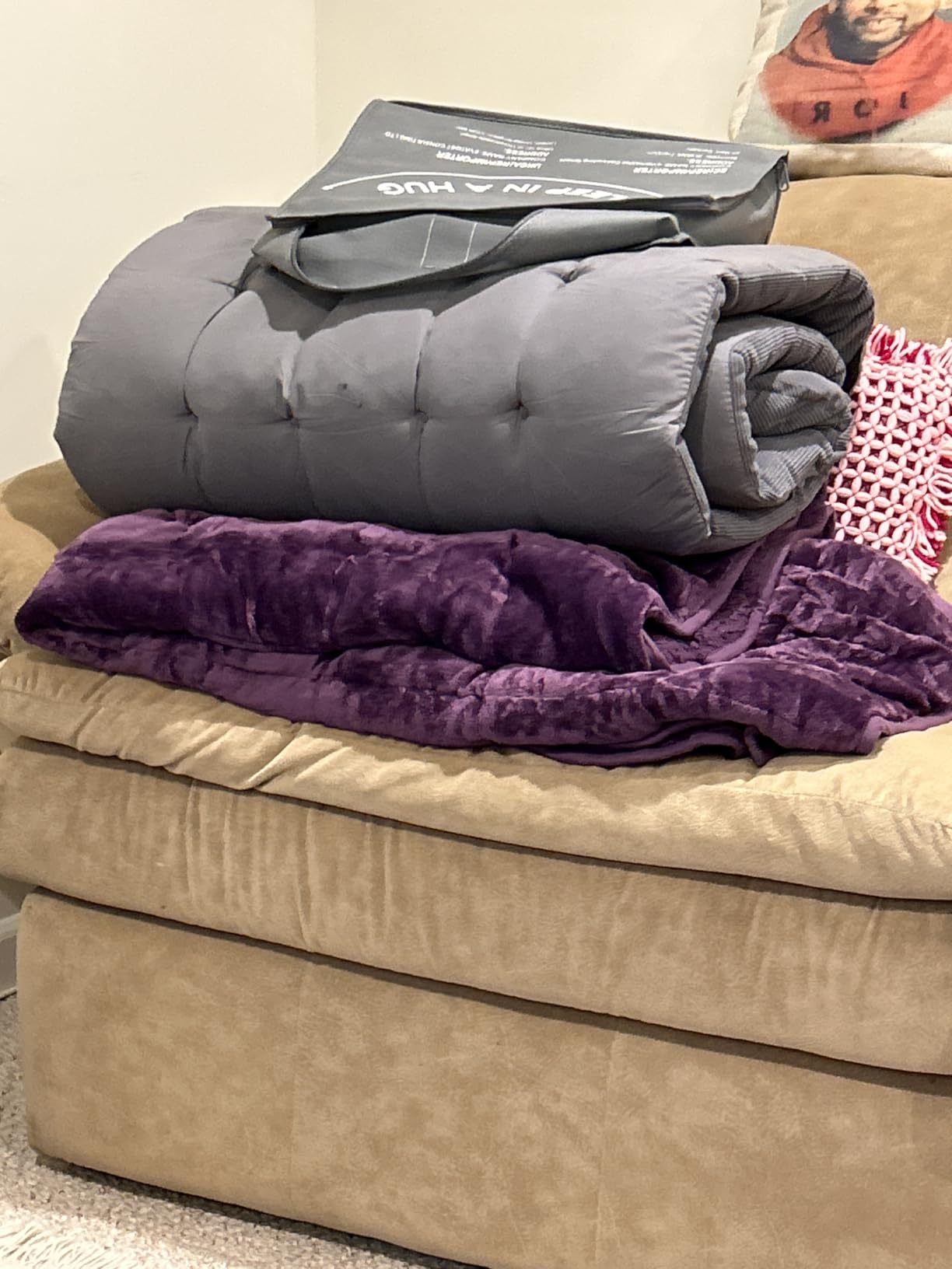 Uttermara Weighted Blankets for Adults Queen Size, 20lbs 60x80 inches customer photo 1