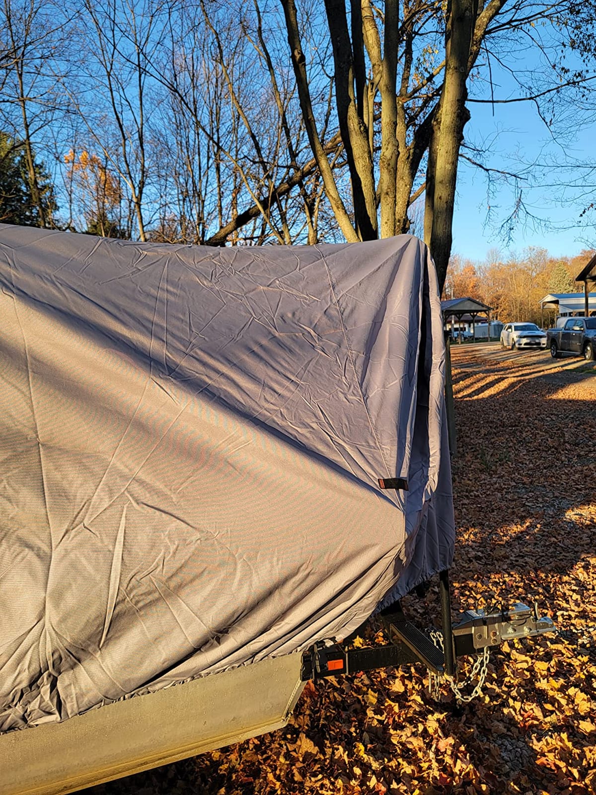 EliteShield Pontoon Boat Cover Waterproof 600D Fits 14-17ft, 96