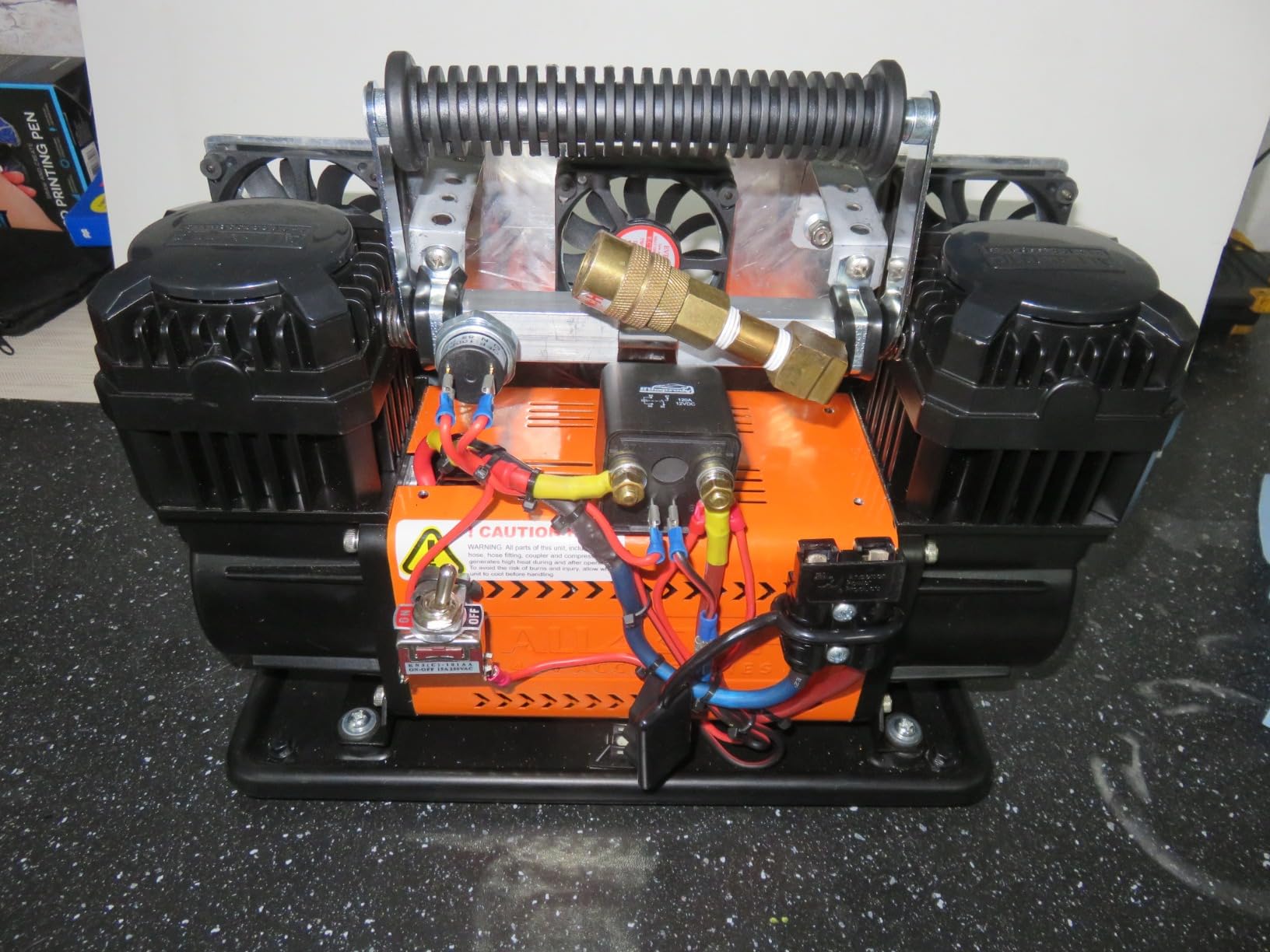 ALL-TOP Air Compressor Kit, Dual Cylinder 12V Portable Inflator 12.35 ft³/Min, Offroad Air Compressor Pump for Truck Tires, Heavy Duty Max 150 PSI for 4x4 Vehicle & RV customer photo 1