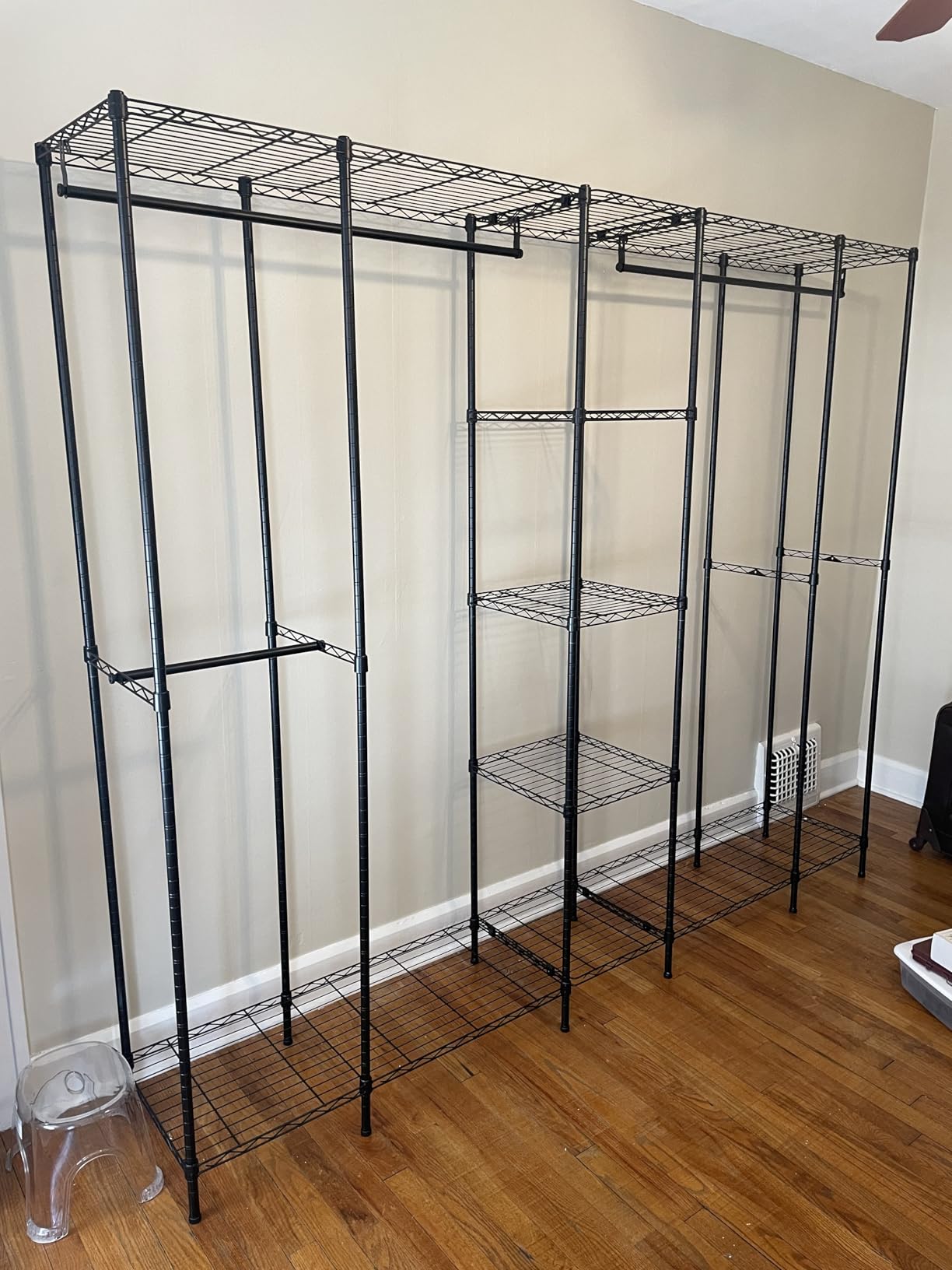 VIPEK V50 Heavy Duty Clothes Rack with Adjustable Shelves, Black customer photo 1