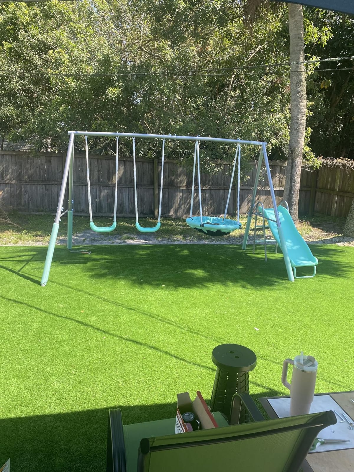 Sportspower Super Saucer Metal Swing Set: 2 Swings customer photo 1