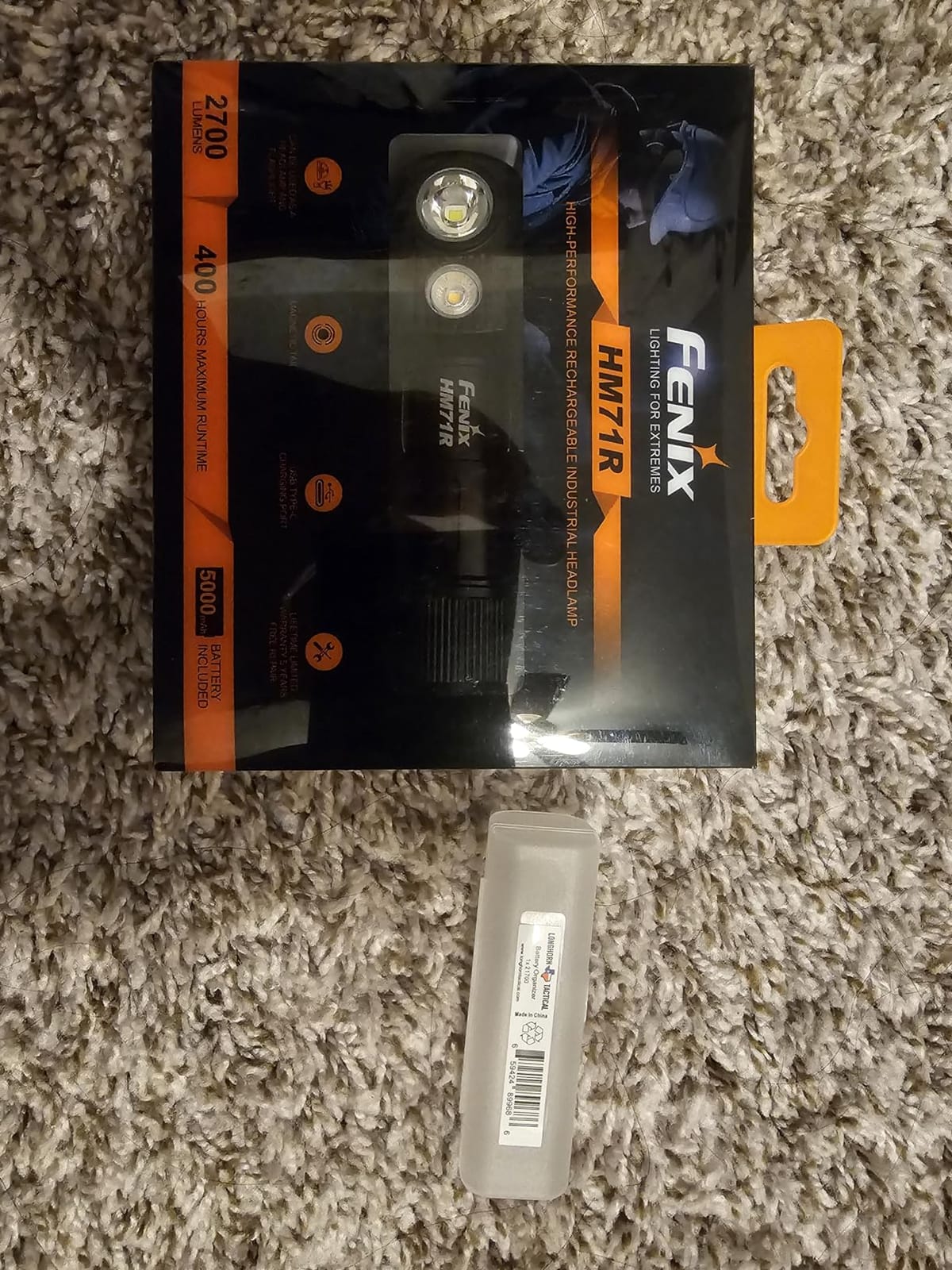 Fenix HM71R Headlamp, 2700 Lumen Super Bright USB-C Rechargeable Spot Light Flood Light L-Shape 90 Degree Right Angle Flashlight Industrial Grade with LumenTac Organizer customer photo 2