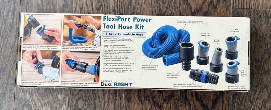 Rockler Dust Right FlexiPort Expandable Power Tool Hose Kit 3-12 Ft customer photo 1