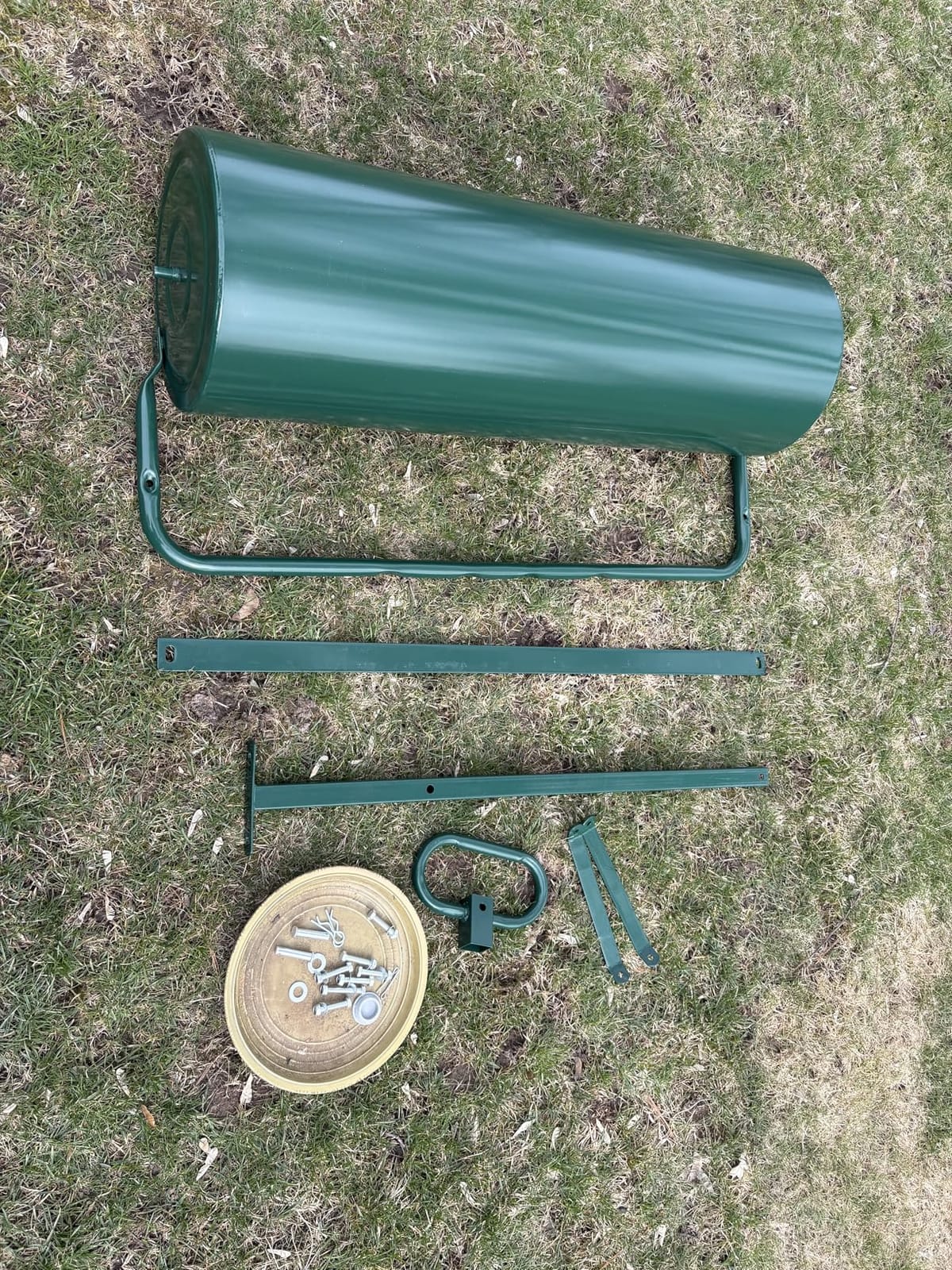 Goplus Lawn Roller, Push/Tow-Behind Lawn Roller, 30 Gallon/113L Water Sand Filled Sod Roller Drum Roller with Detachable Gripping Handle, Yard Roller Pull Behind a Tractor for Garden Yard Park Farm customer photo 2