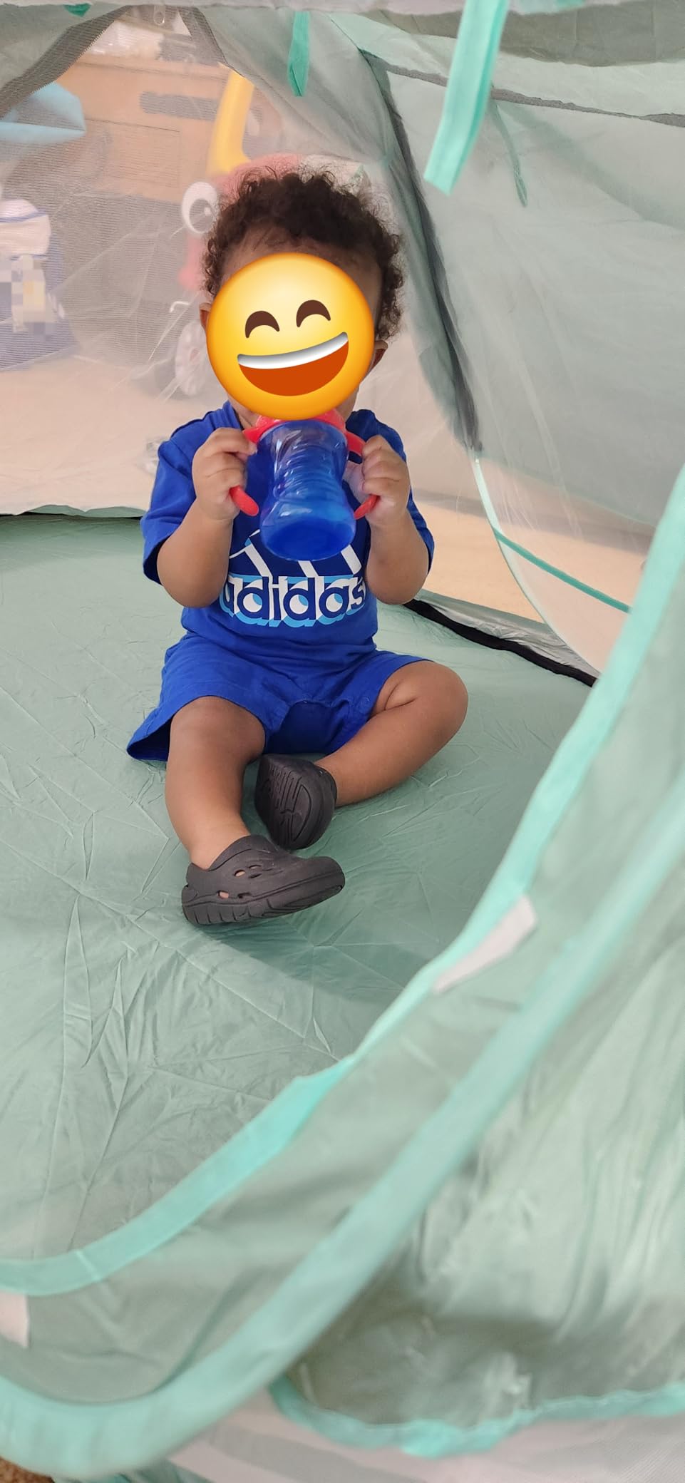 Kapeazo Baby Beach Tent, Pop Up UV Sun Shade for Infant Toddlers (Green) customer photo 1