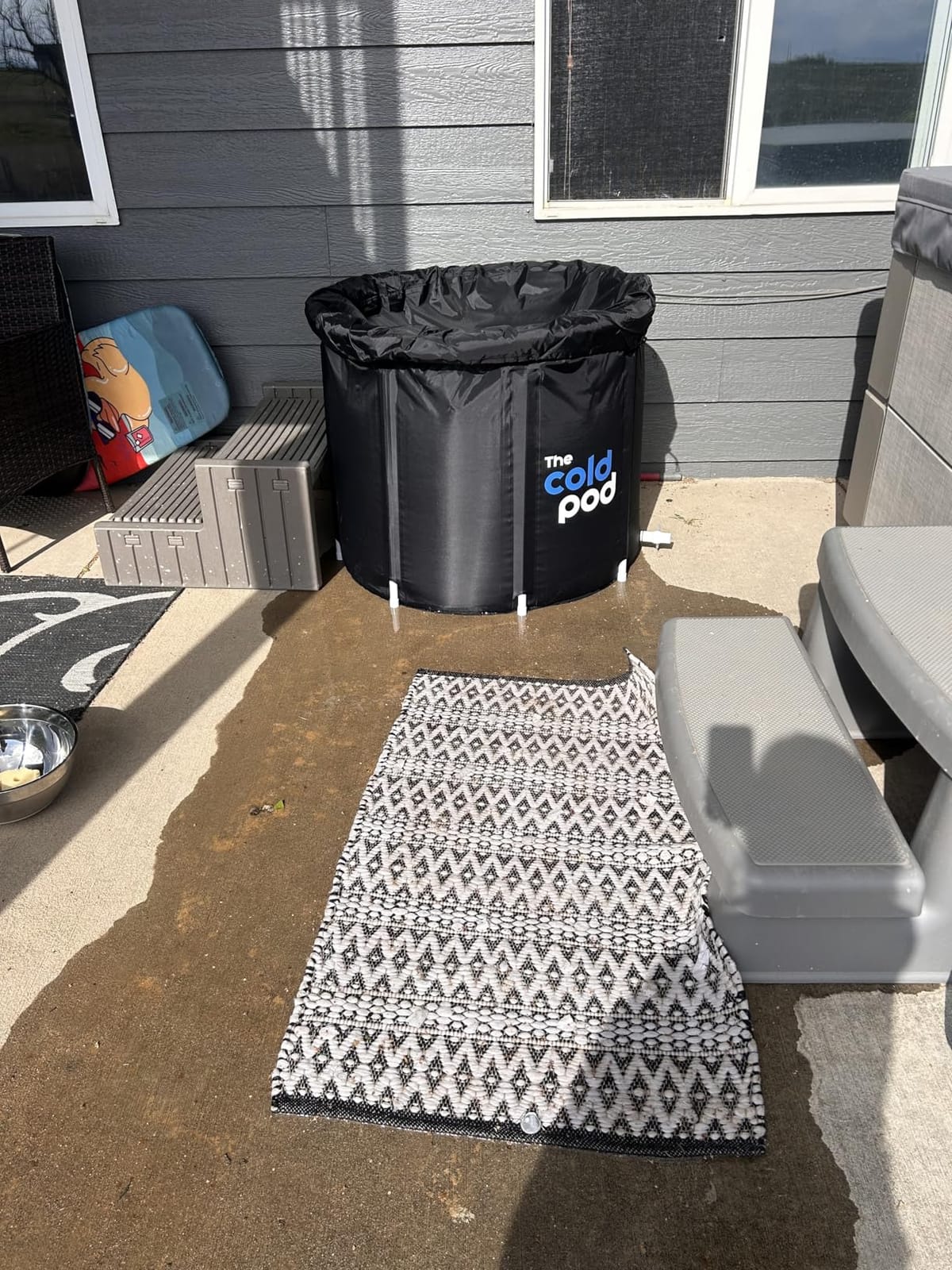 The Cold Pod Ice Bath Tub for Athletes XL: Cold Plunge Tub Outdoor with Cover,116 Gallons Portable Ice Bath Cold Water Therapy Plunge Pool,Large Ice Tub for Cold Dippers at Home customer photo 2