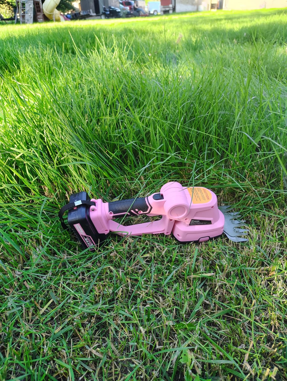 Saker 20V Cordless Hedge Trimmer,2 in 1 Bush Trimmer with 2 Battery customer photo 2