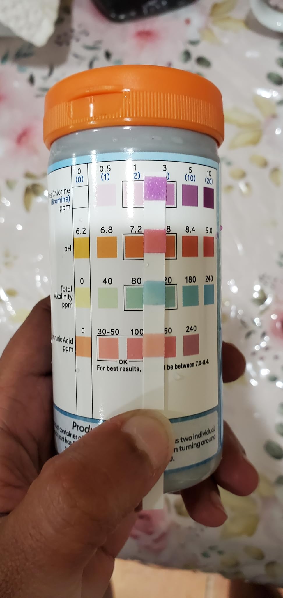 Pool and Hot Tub Test Strips - Accurate & Quick 4 in 1 Pool Water Test Kit customer photo 2
