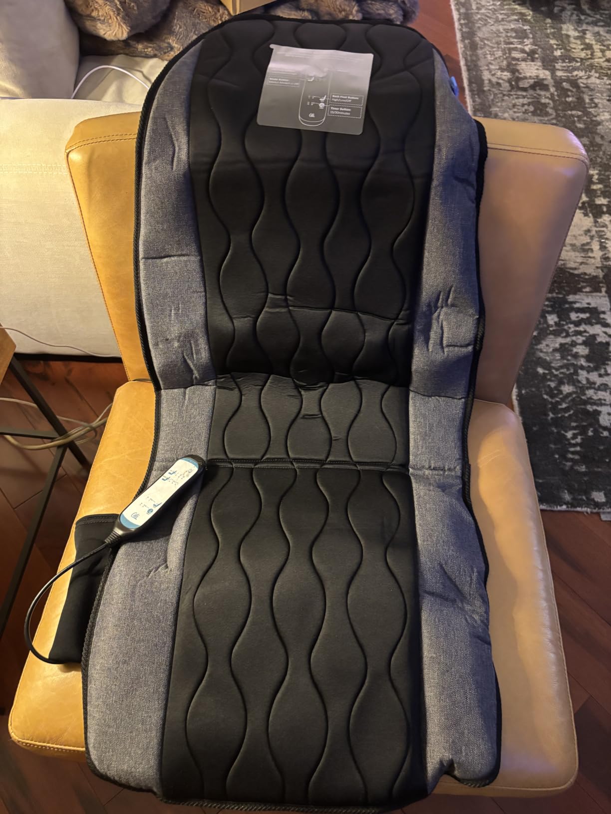 Vibration Massage Chair Pad, Back Massager with Heat, Massage Seat Cushion customer photo 1