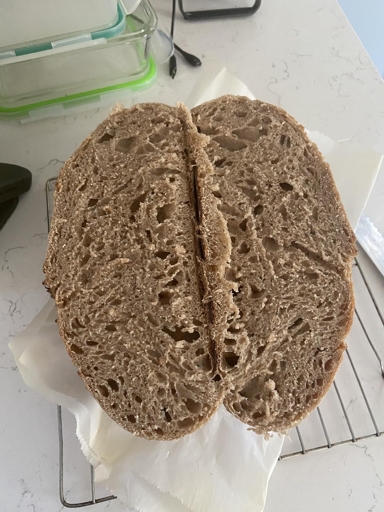 KNEADACE Pro Sourdough Bread Starter Kit - 34 oz Large Capacity Sourdough Starter Jar with 5 unique features for the perfect sour dough bread & sourdough starter kit - sourdough supplies (KA06) customer photo 2