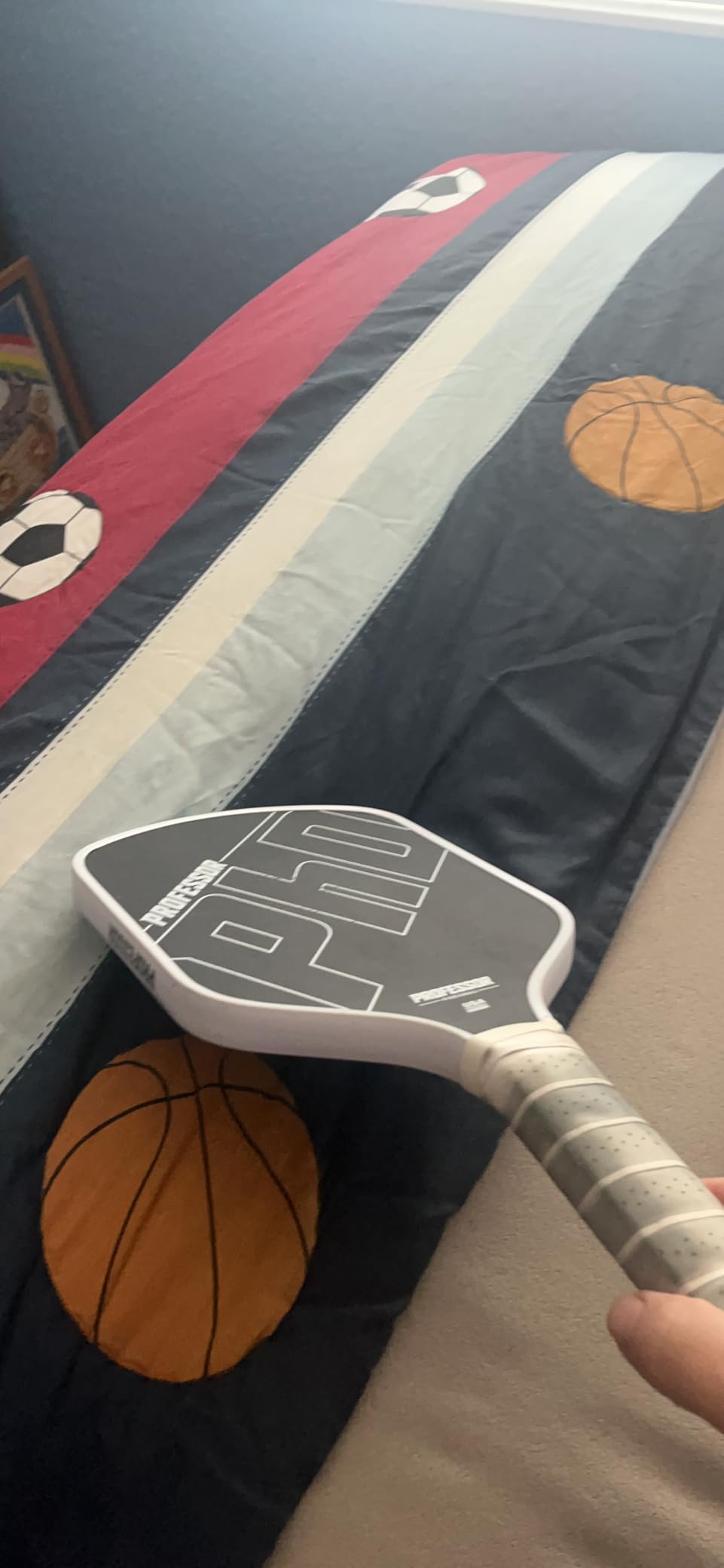 Professor PhD Raw Carbon Fiber Premium Pickleball Paddle Racket - USA Pickleball Approved - Honeycomb Core - Power & Control customer photo 1