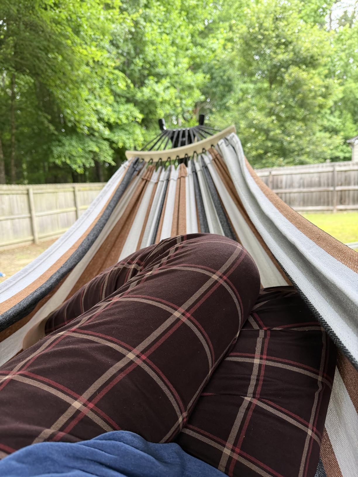 SZHLUX Hammock with Stand for Outside,Hamaca Con Base customer photo 2