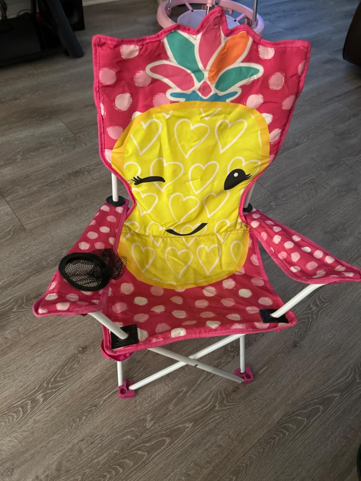 Heritage Unicorn Themed Figural Folding Camp Chair,Lightweight Portable Chair with Carry Bag & Cup Holder,Kids Outdoor/Indoor Seating,14